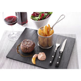 Cos servire tip mini-fry, pentru servire snacks , cartofi prajiti, inox, 90x(H)90 mm